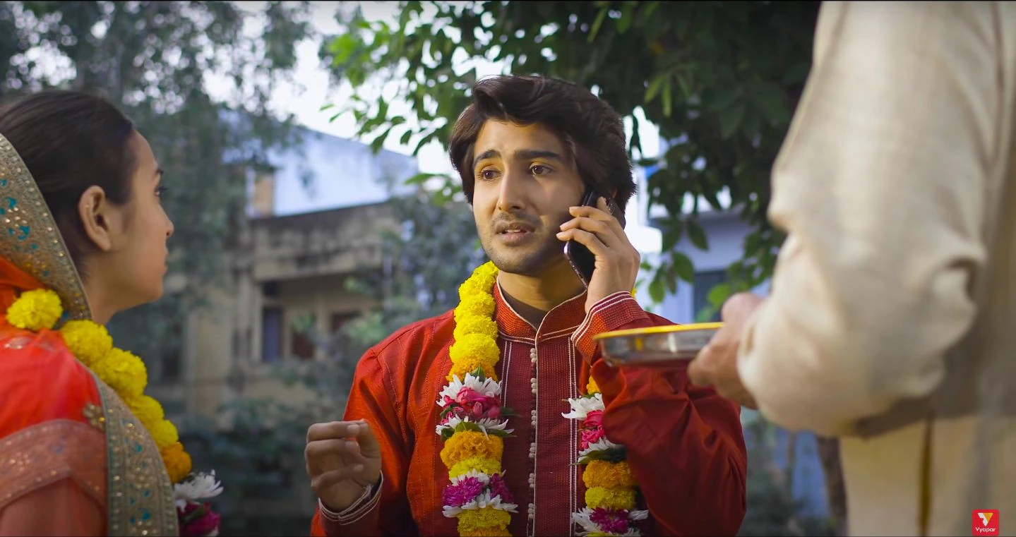 Vyapar campaign film featuring a shop customer